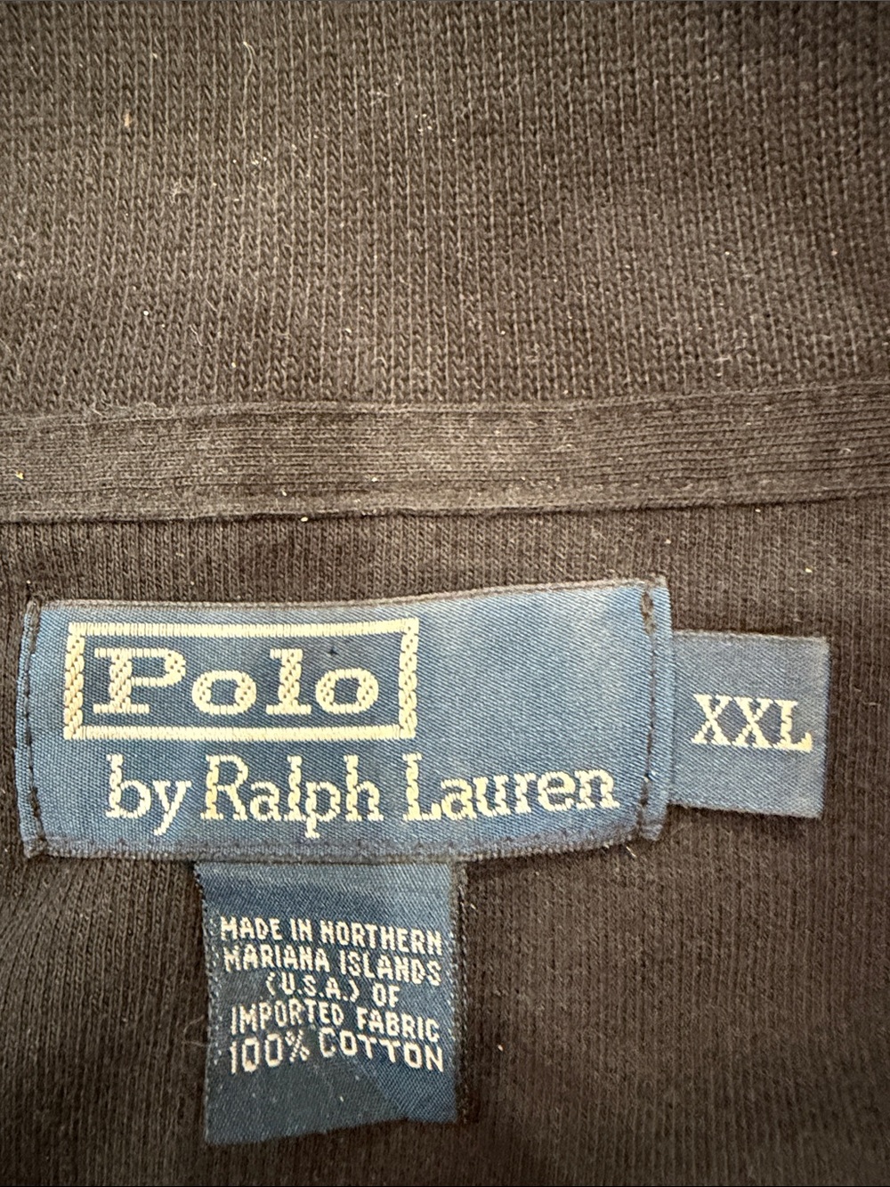 Polo by Ralph Lauren Black Quarter-Zip Sweater with Red logo
Size XXL - Picture 3 of 4